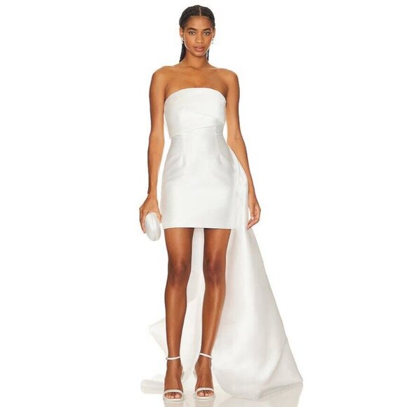 SOLACE London Meyer Mini Dress Cream - Picture 1 of 7
